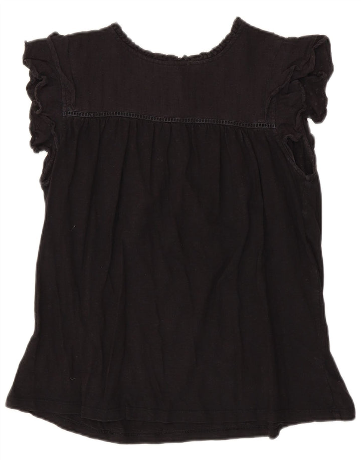 Γυναικεία μπλούζα Fat Face Top UK 14 Large Black Cotton