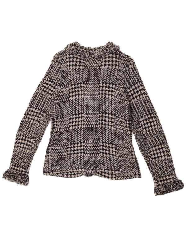 Marks & Spencer Γυναικεία ζακέτα UK 12 Medium Navy Blue Houndstooth