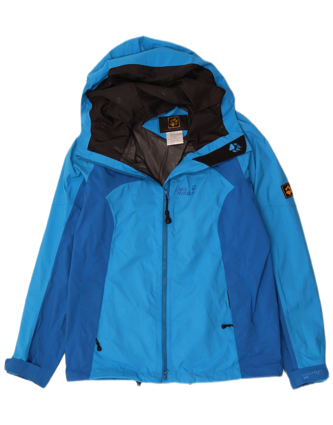 Jack Wolfskin Ανδρικό μπουφάν βροχής με κουκούλα UK 34 Small Blue Colourblock