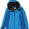 Jack Wolfskin Ανδρικό μπουφάν βροχής με κουκούλα UK 34 Small Blue Colourblock