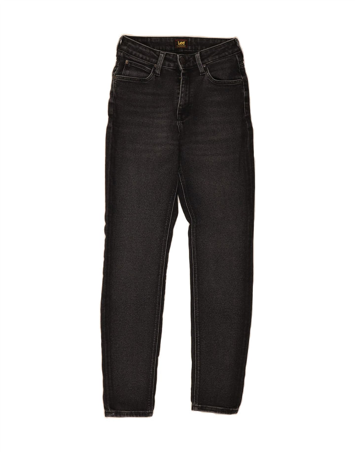 LEE Womens Skinny Jeans W24 L28 Black Vintage Lee and Second-Hand Lee from Messina Hembry 