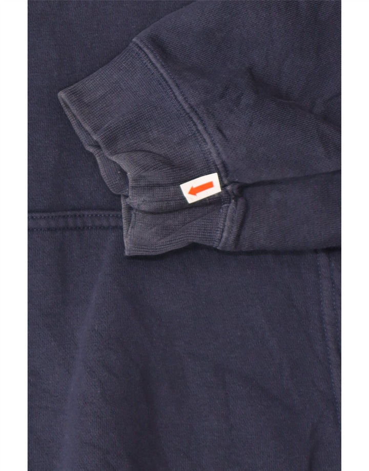 Ανδρικό φούτερ με κουκούλα NIKE, μεγάλο μπλε ναυτικό βαμβακερό