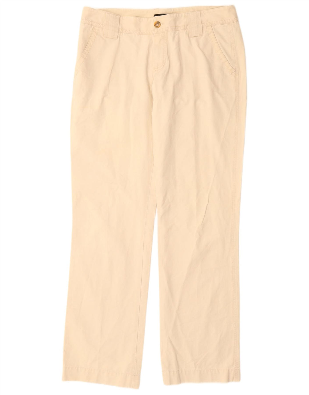 MASSIMO DUTTI Γυναικείο ίσιο παντελόνι Chino EU 42 Large W32 L33 Beige