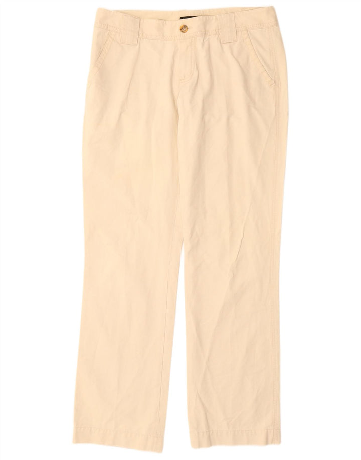 MASSIMO DUTTI Γυναικείο ίσιο παντελόνι Chino EU 42 Large W32 L33 Beige