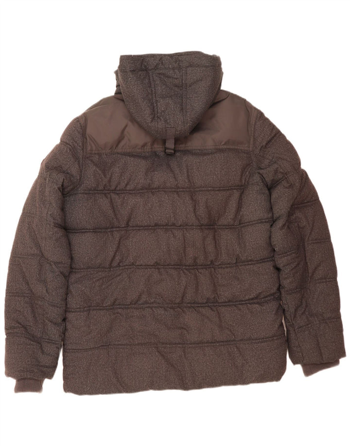 Tommy Hilfiger Ανδρικό μπουφάν με κουκούλα UK 40 Large Grey Polyester