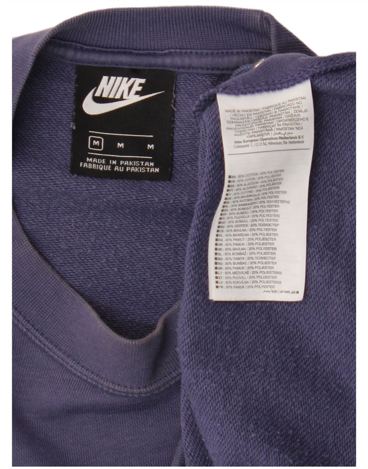 Γυναικεία φούτερ Nike Crop Jumper UK 14 Βαμβακερό μεσαίο μωβ