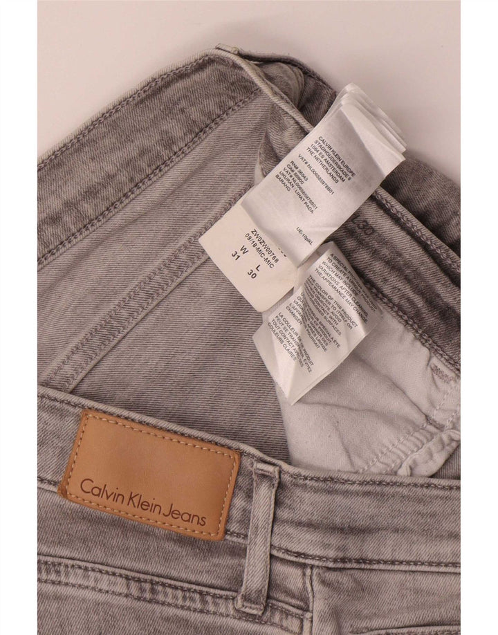 Γυναικείο Cropped Jeans Calvin Klein W31 L25 Γκρι βαμβακερό