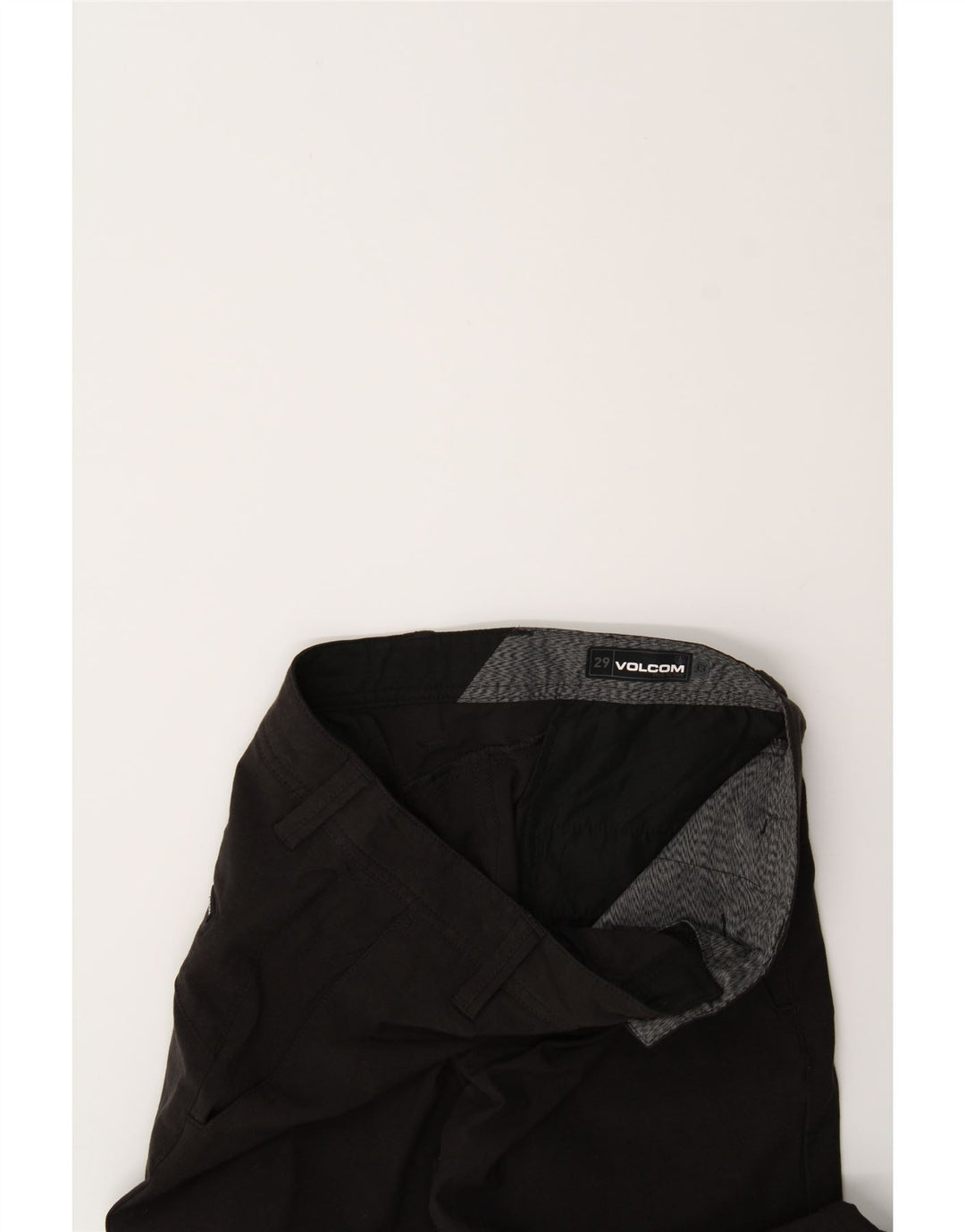 VOLCOM Womens Slim Chino Trousers W29 L29 Black Vintage Volcom and Second-Hand Volcom from Messina Hembry 