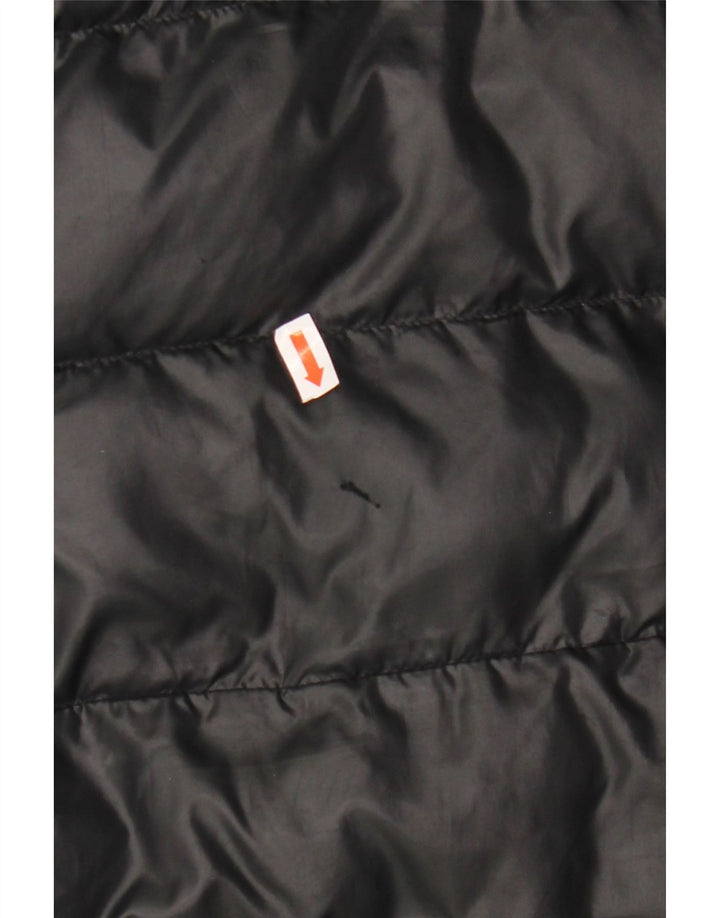 Μπουφάν με κουκούλα ADIDAS για αγόρια με επένδυση 9-10 ετών μαύρο πολυεστέρα