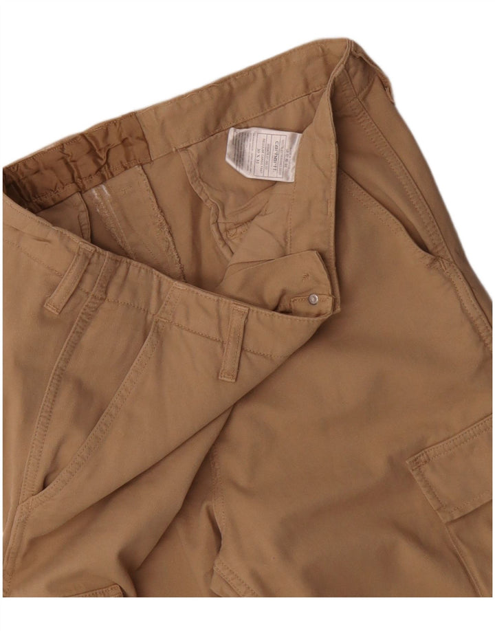 CARHARTT Ανδρικό ίσιο παντελόνι Cargo W30 L32 Μπεζ βαμβακερό