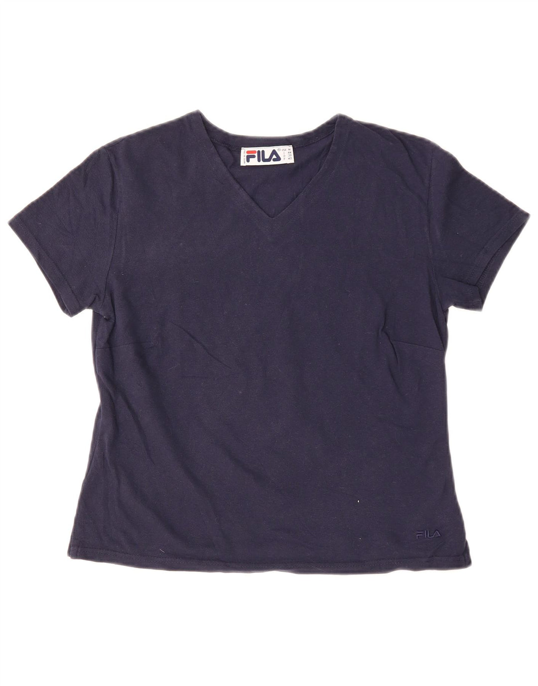 FILA Γυναικείο T-Shirt Top IT 44 Medium Navy Blue Βαμβακερό