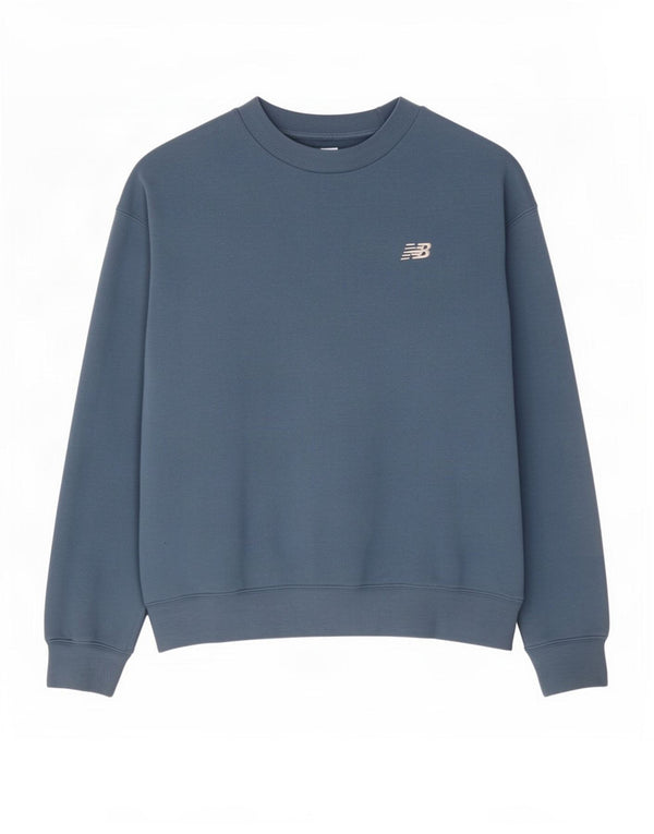 New Balance Γυναικείο Φούτερ μεγάλου μεγέθους Jumper UK 10 Small μπλε βαμβακερό