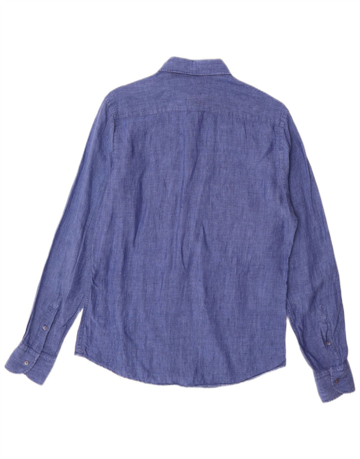 Ανδρικό πουκάμισο Massimo Dutti Μικρό Μπλε