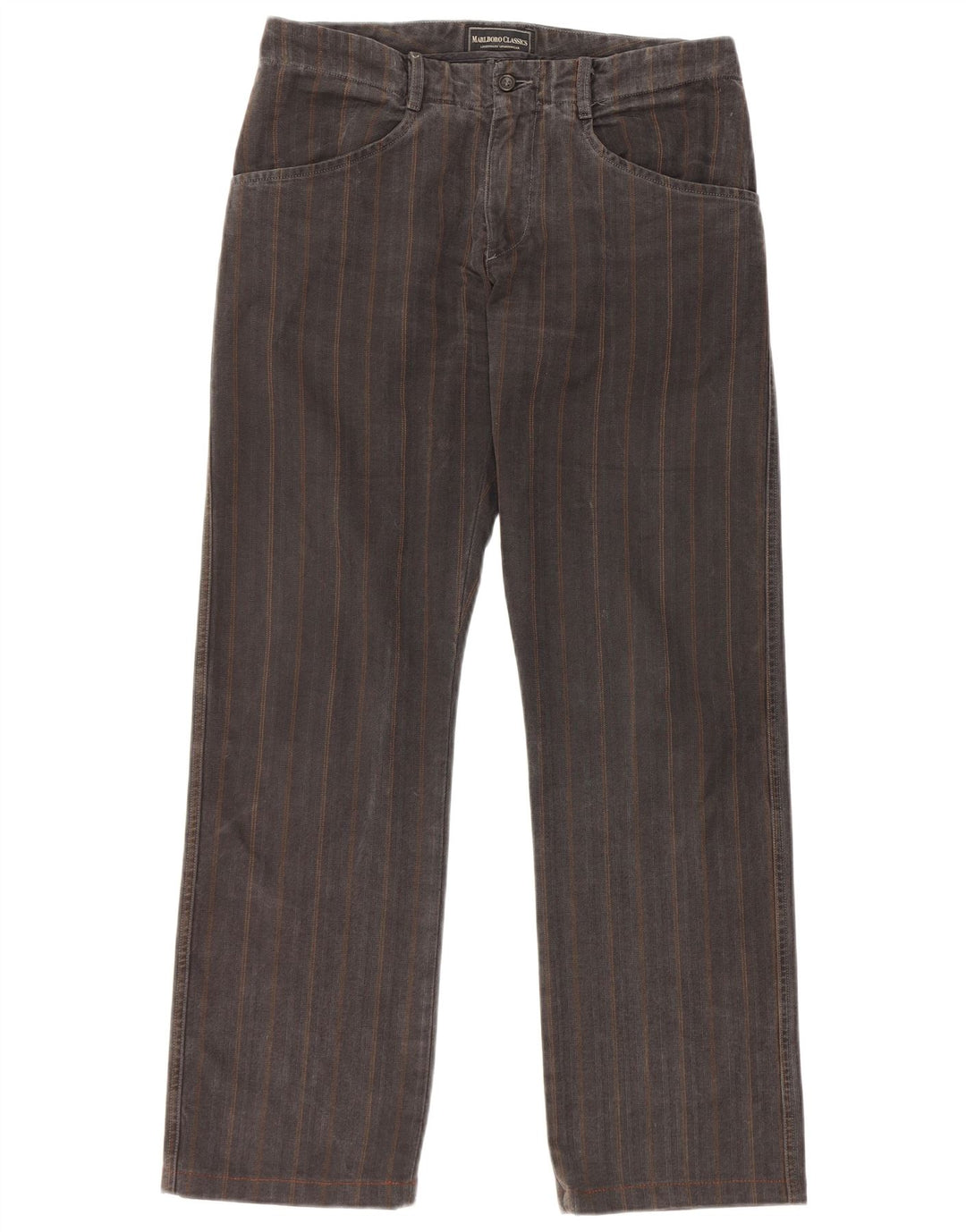 Ανδρικό ίσιο casual παντελόνι Marlboro Classics W32 L30 Γκρι Ψαροκόκκαλο
