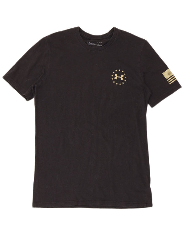 Γραφικό T-Shirt Ανδρικό Heat Gear UNDER Armour Top Small Black