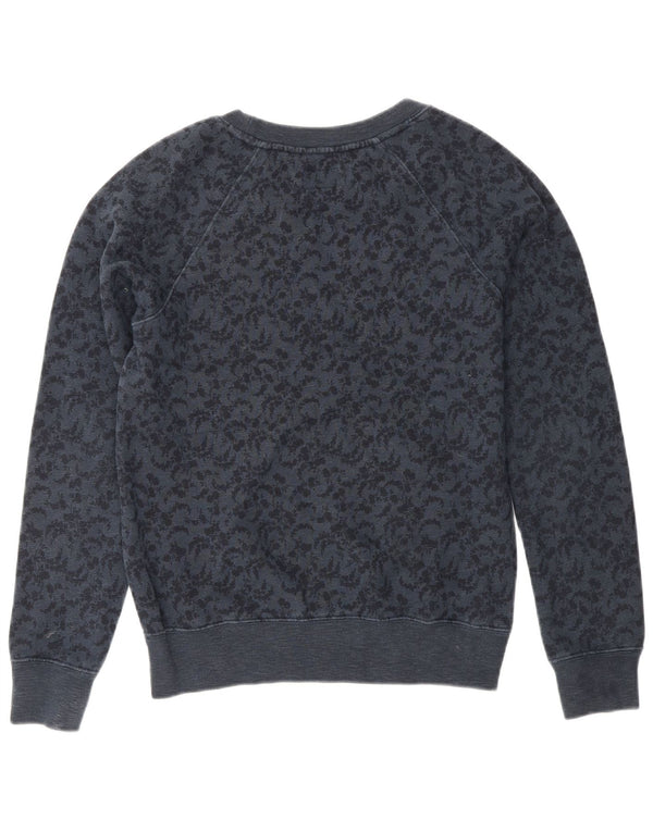 Γυναικείο γραφικό φούτερ JACK WILLS Jumper UK 8 Small Navy Blue Floral