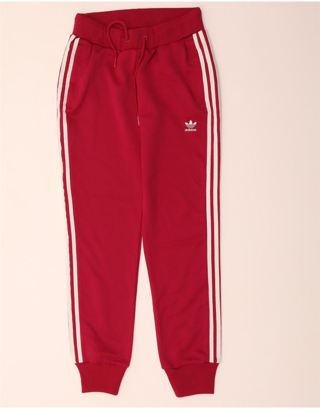 Γυναικεία αθλητική φόρμα Adidas Παντελόνι Joggers IT 42 Small Red Polyester