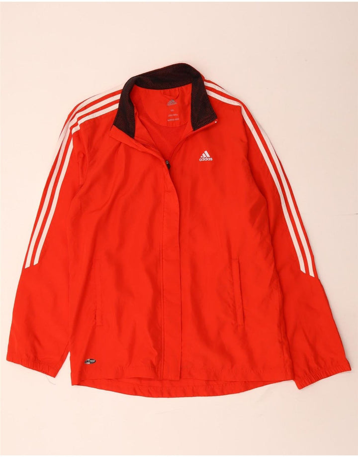 Γυναικεία αθλητική φόρμα Adidas Clima Proof Top Jacket UK 20 2XL Red Polyester