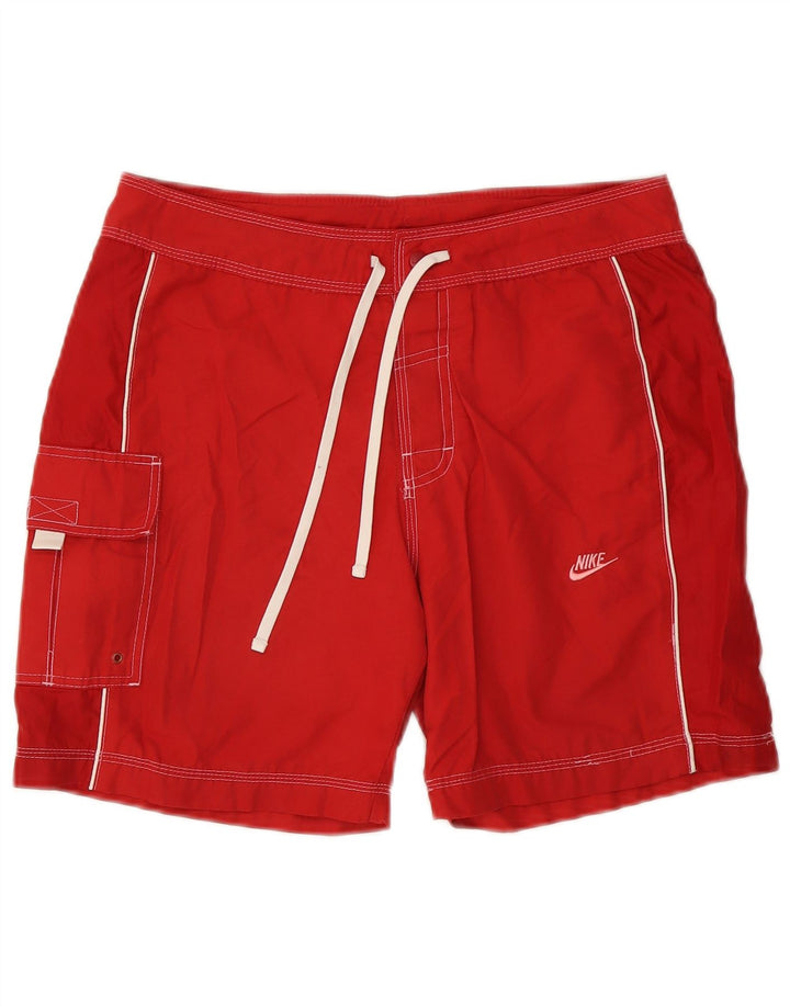 Ανδρικό σορτς Nike, μεσαίο κόκκινο βαμβακερό