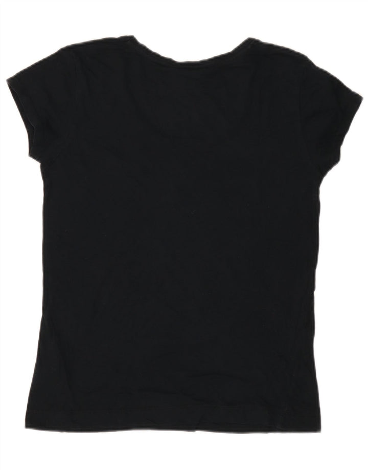 Lee Γυναικείο T-Shirt Top UK 12 Medium Navy Blue από βαμβάκι