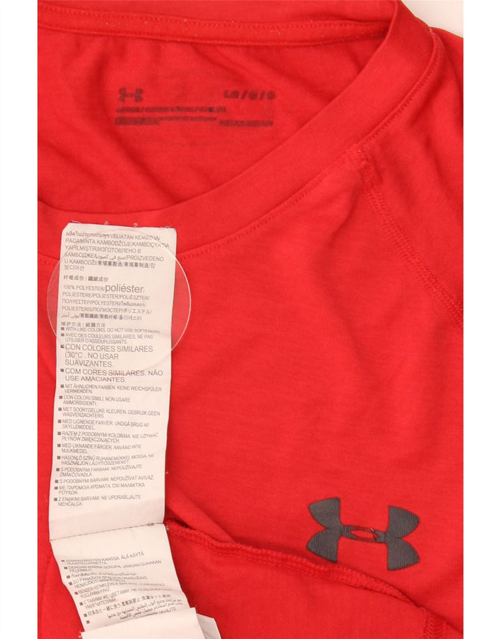 Ανδρικό μπλουζάκι UNDER Armor Heat Gear Top μεγάλο κόκκινο πολυεστέρα