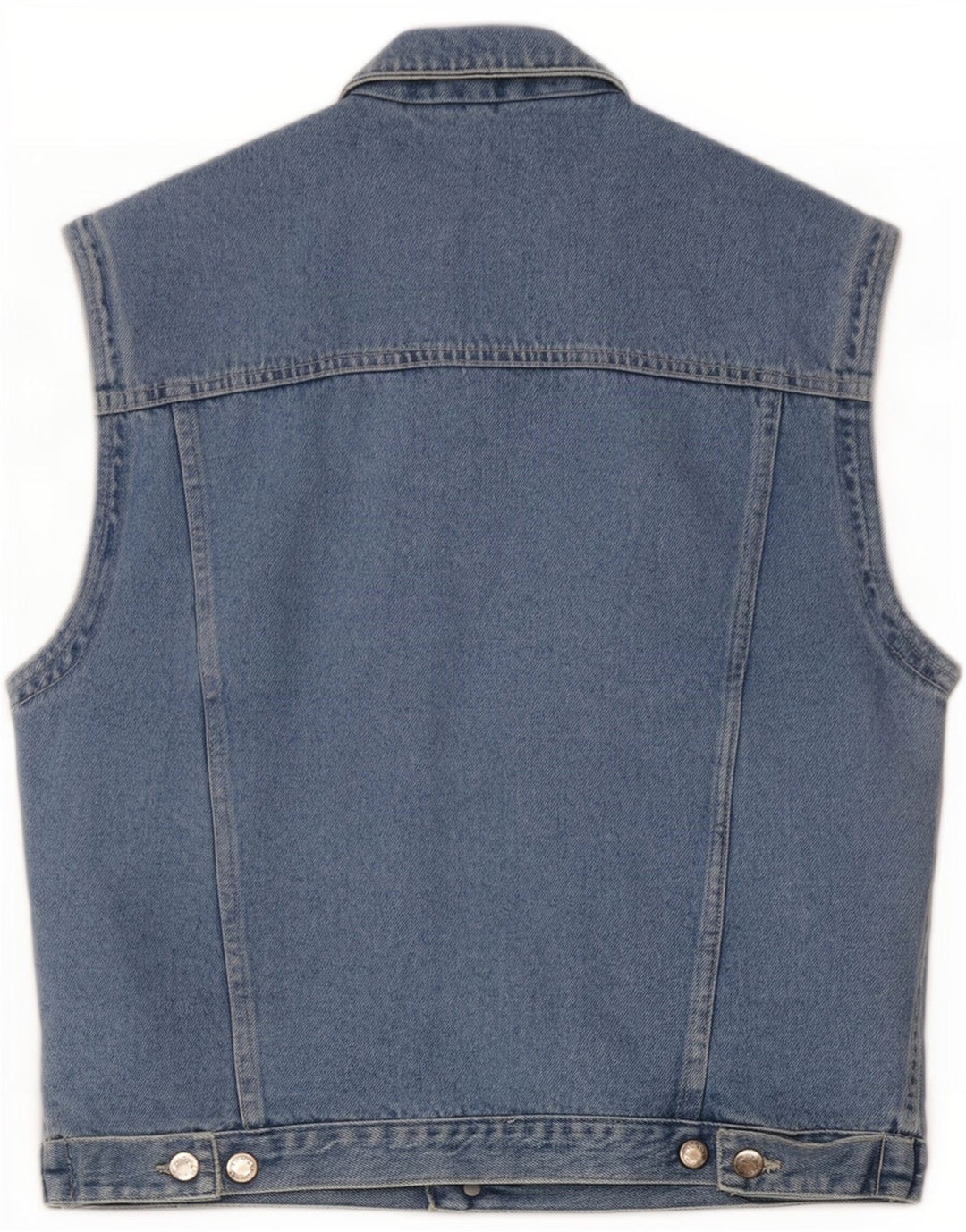 Vintage Ανδρικό Τζιν Gilet IT 46 Μικρό Μπλε Βαμβακερό