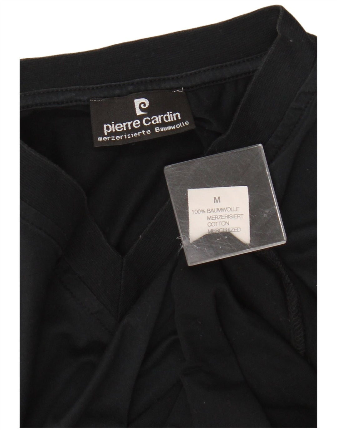 Ανδρικό T-Shirt Pierre Cardin Τοπ μεσαίο μαύρο βαμβακερό