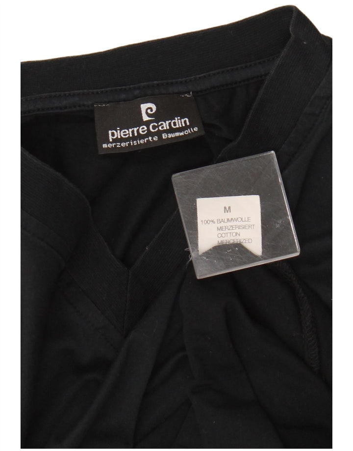 Ανδρικό T-Shirt Pierre Cardin Τοπ μεσαίο μαύρο βαμβακερό