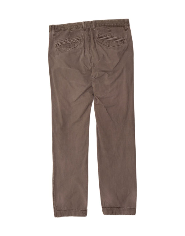 Ανδρικό ίσιο παντελόνι Chino Marks & Spencer W34 L33 Γκρι βαμβακερό
