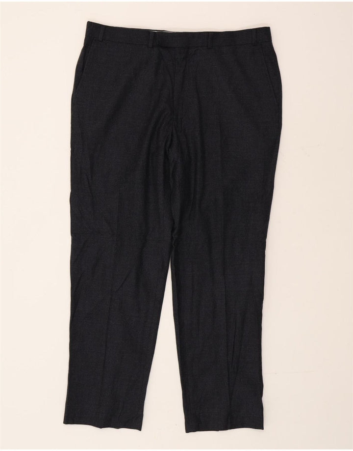 Ανδρικό παντελόνι με φόρμα Marks & Spencer W36 L29 Grey Houndstooth