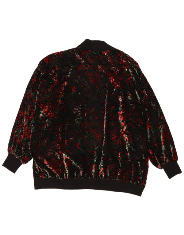 Vintage Γυναικεία Ανοιχτή Ζακέτα UK 22 3XL Πολύχρωμο Floral