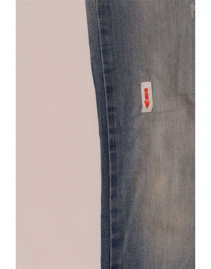 Diesel Γυναικείο Distressed Super Slim Jeans W29 L28 Μπλε βαμβακερό