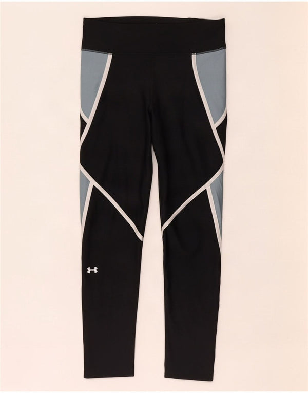 Under Armour Γυναικεία Heat Gear κολάν UK 12 Medium Black Colourblock