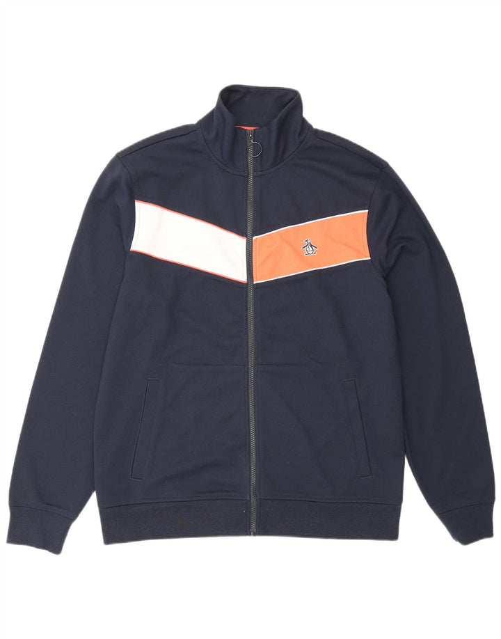 Ανδρική φόρμα Penguin Top Jacket Medium Navy Blue Colourblock Sports