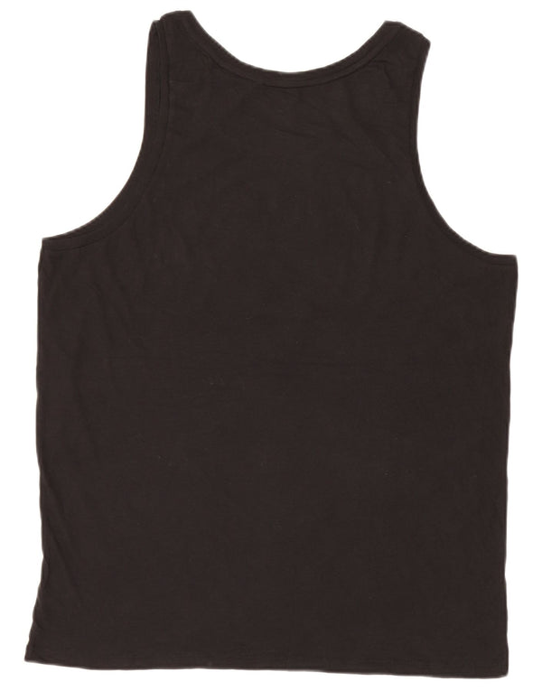 Ανδρικό γραφικό γιλέκο Guess Top Large Μαύρο Βαμβακερό