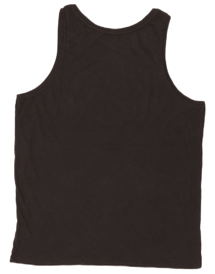 Ανδρικό γραφικό γιλέκο Guess Top Large Μαύρο Βαμβακερό