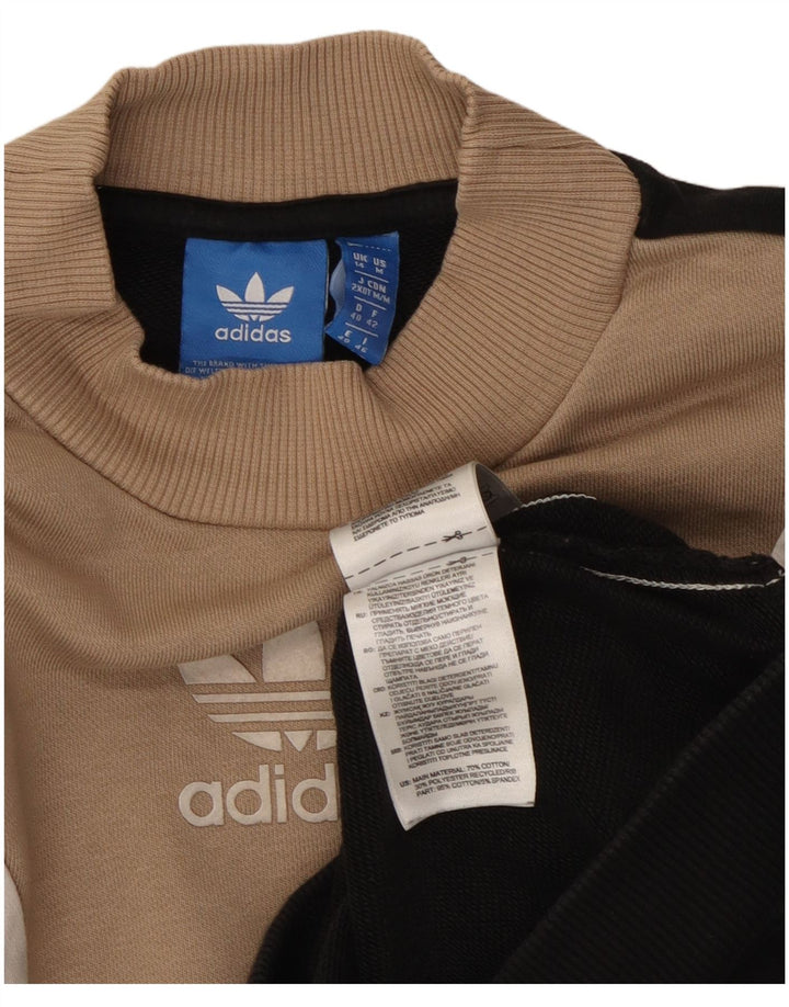 Γυναικείο φούτερ Adidas Jumper UK 14 Medium Black Colourblock Βαμβακερό