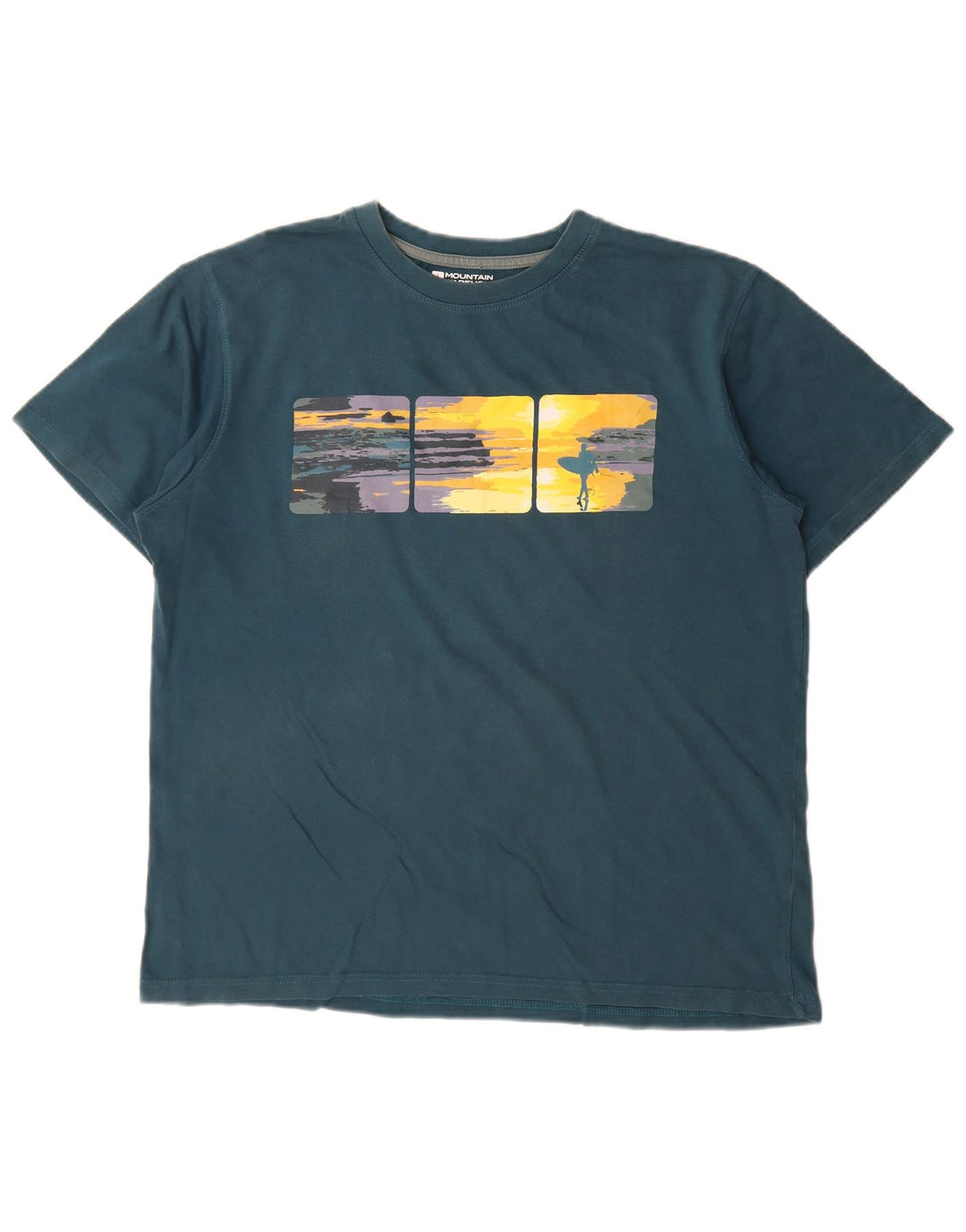 Ανδρικό γραφικό T-Shirt Mountain Warehouse Top Large Green