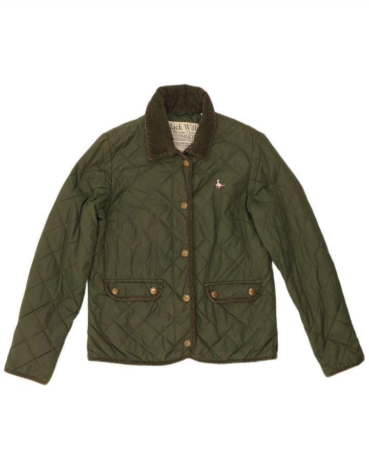 Jack Wills Γυναικείο Καπιτονέ μπουφάν UK 10 Small Green Nylon