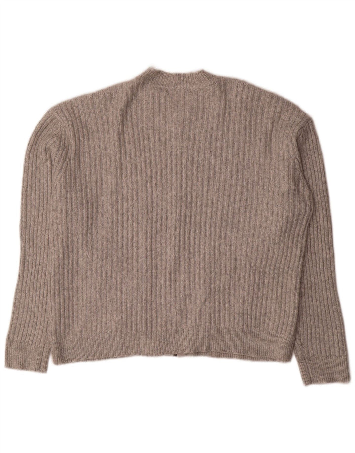 Marks & Spencer Γυναικείο πουλόβερ μεγάλου μεγέθους Crop Cardigan UK 16 Large Grey