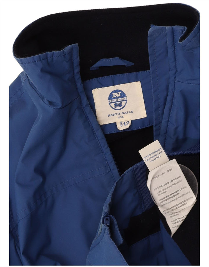 NORTH SAILS Boys Bomber Jacket 11-12 Years Blue Polyamide