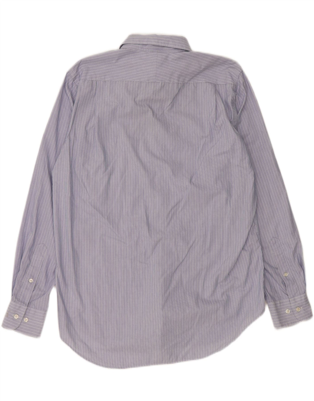 VINTAGE Mens Shirt Small Blue Striped Cotton