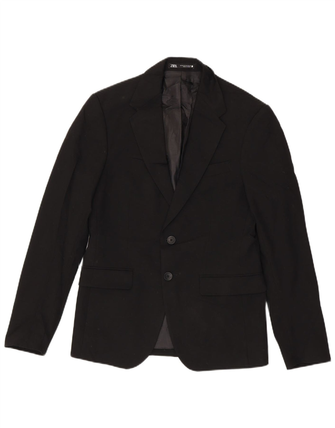 ZARA Ανδρικό σακάκι σακάκι με 2 κουμπιά EU 44 XS Navy Blue Viscose