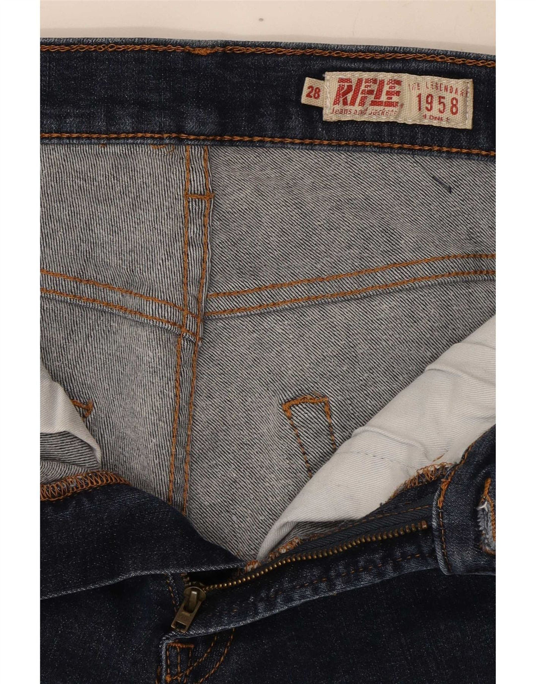 Rifle Γυναικείο Slim Jeans W28 L32 Navy Blue Cotton