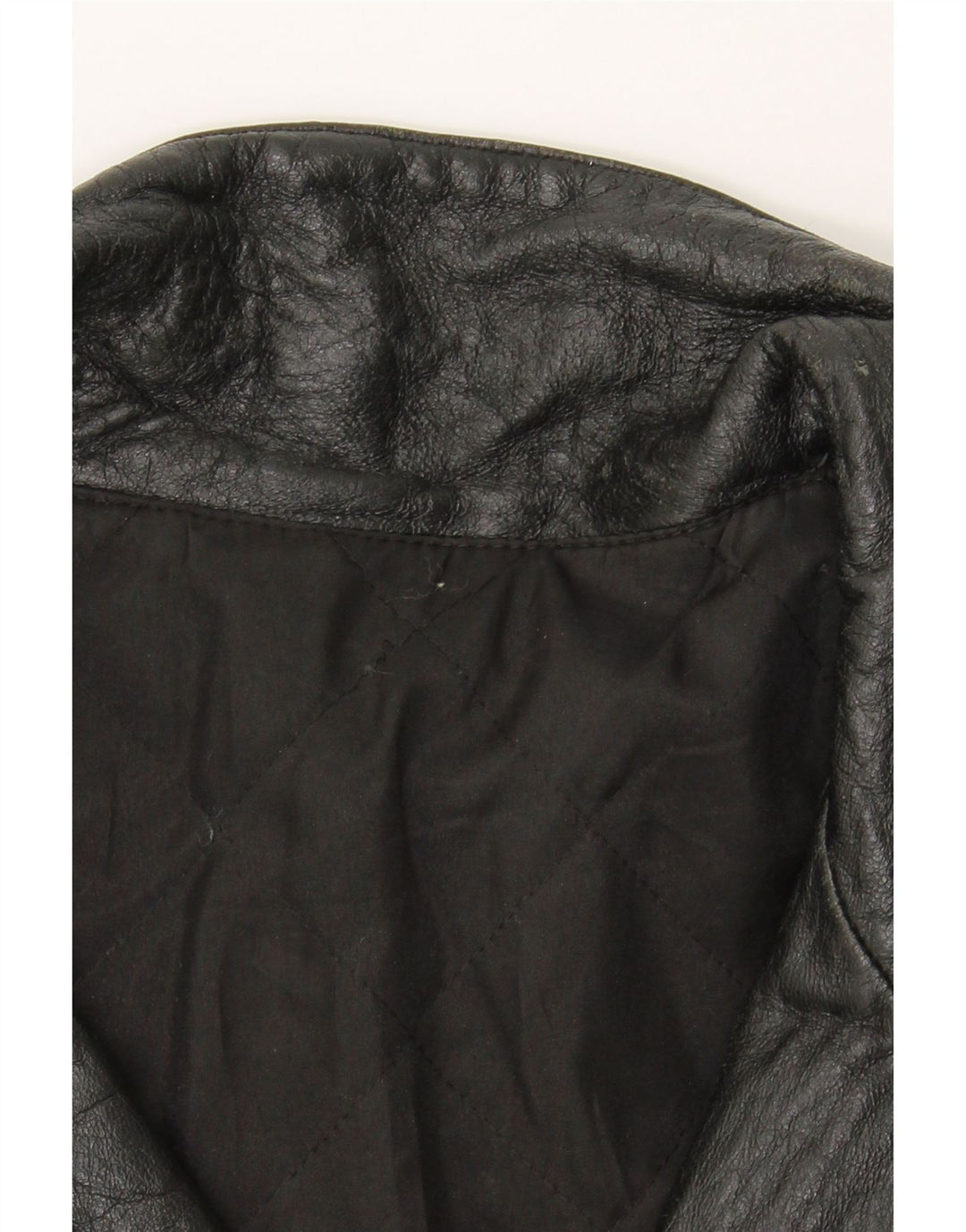 VINTAGE Womens Leather Coat UK 16 Large Black Vintage Vintage and Second-Hand Vintage from Messina Hembry 