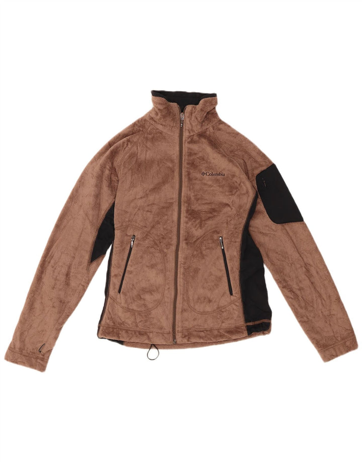 COLUMBIA Γυναικείο Fleece Jacket UK 10 Small Brown Colourblock Πολυεστέρας
