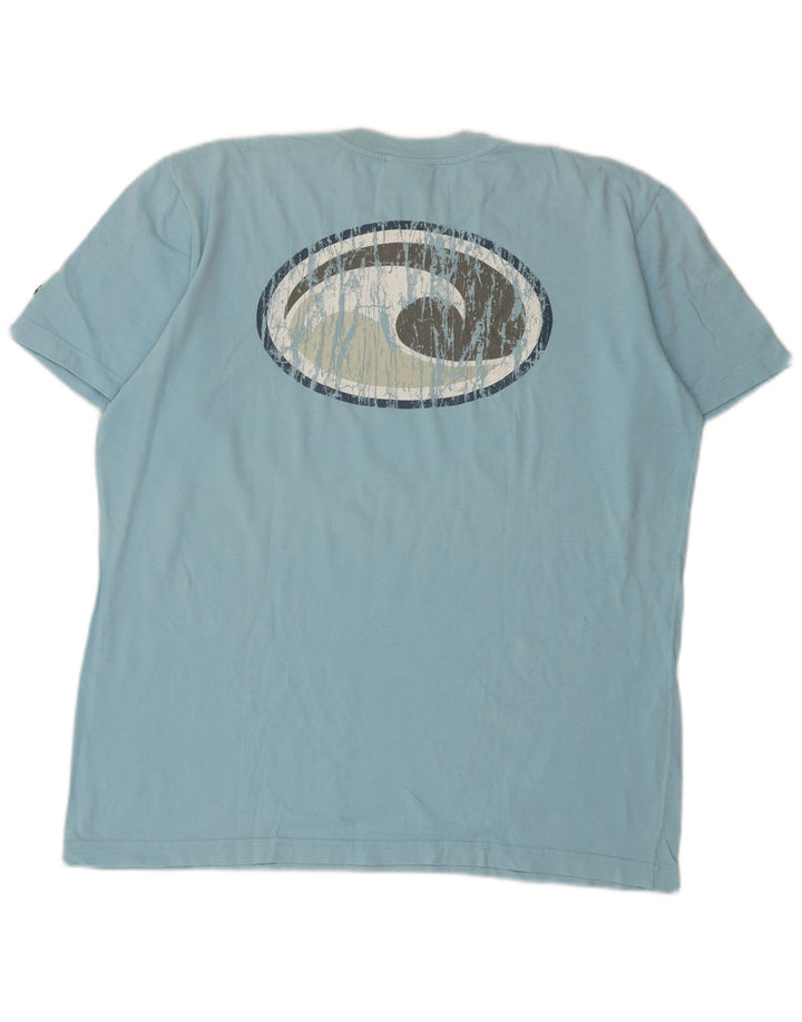 Ανδρικό γραφικό T-Shirt Murphy & Nye Top μεγάλο μπλε βαμβακερό