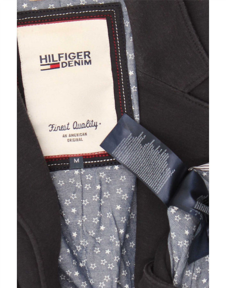 Tommy Hilfiger γυναικείο σακάκι 1 κουμπιού σακάκι UK 12 μεσαίου μπλε βαμβακερό