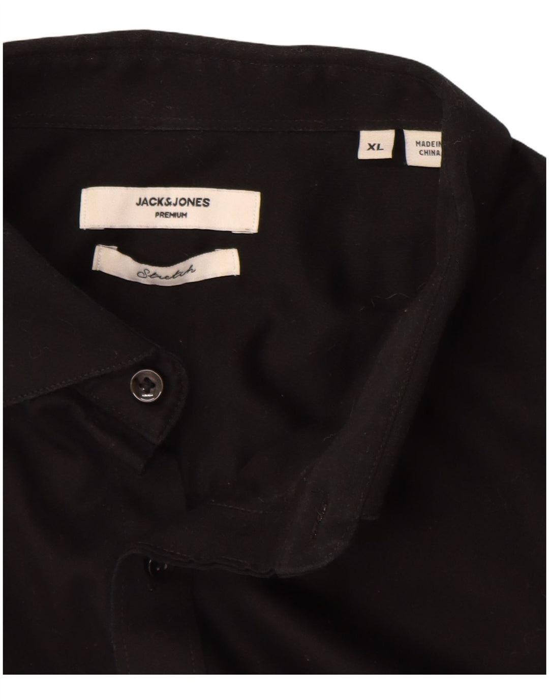 JACK & JONES Mens Shirt XL Black Cotton