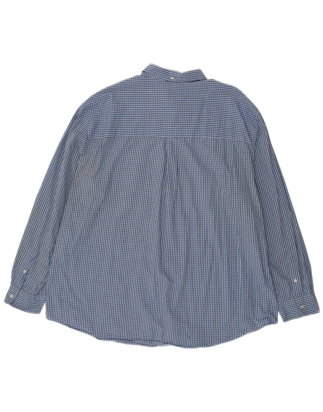 Chaps Ανδρικό πουκάμισο 3XL Blue Gingham Cotton